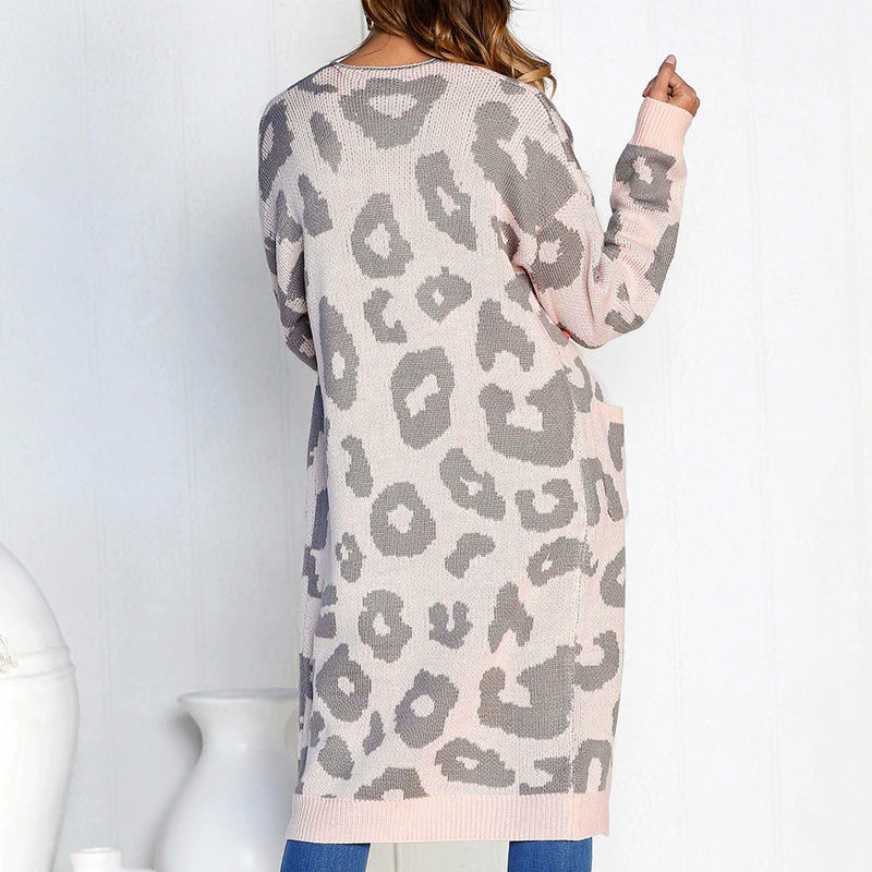 Liva Sexy Leopard Printed Cardigan Sweater