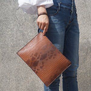 3D Python pattern Women Clutch