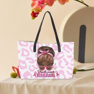 Breast Cancer Warrior Shopping Tote Bag