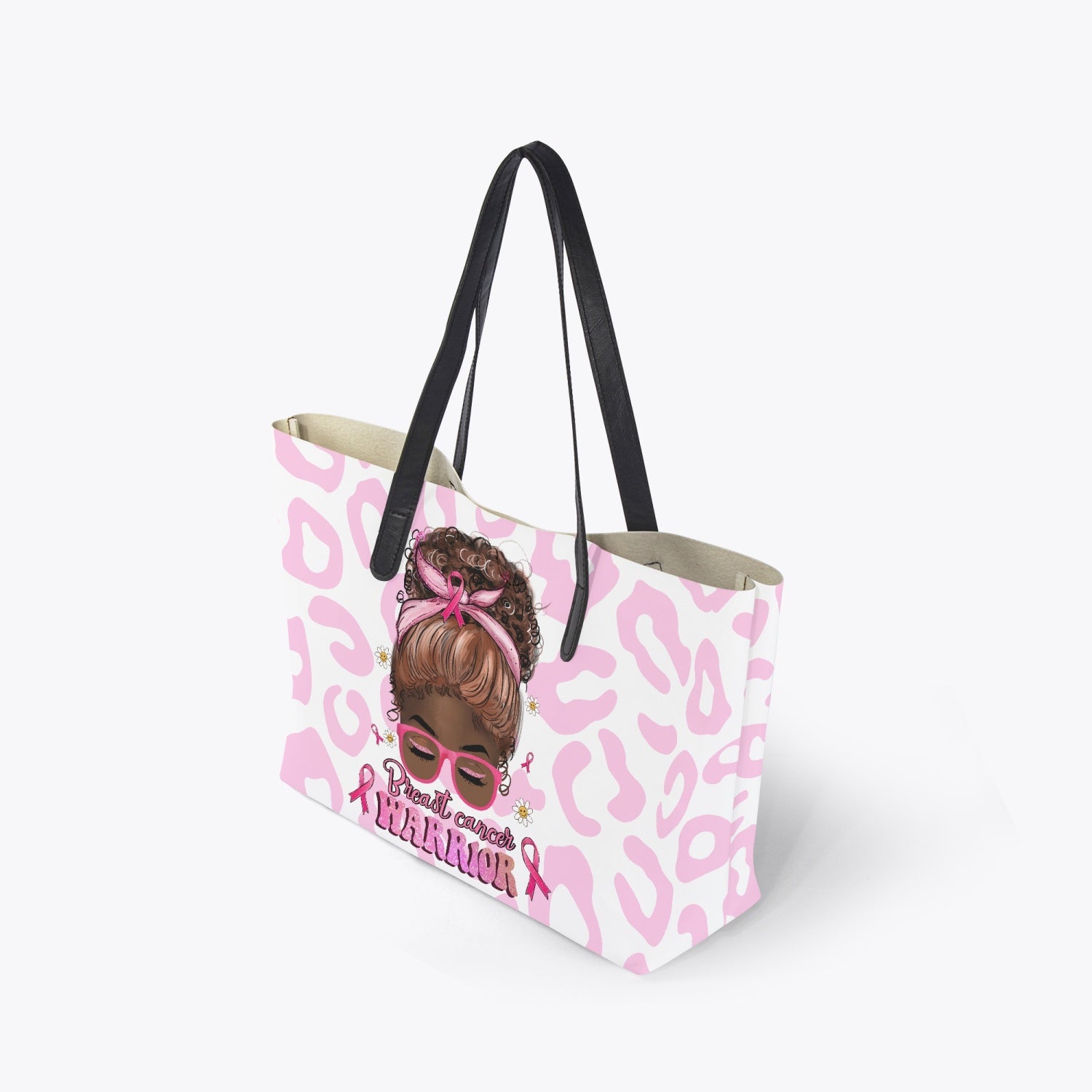 Breast Cancer Warrior Shopping Tote Bag