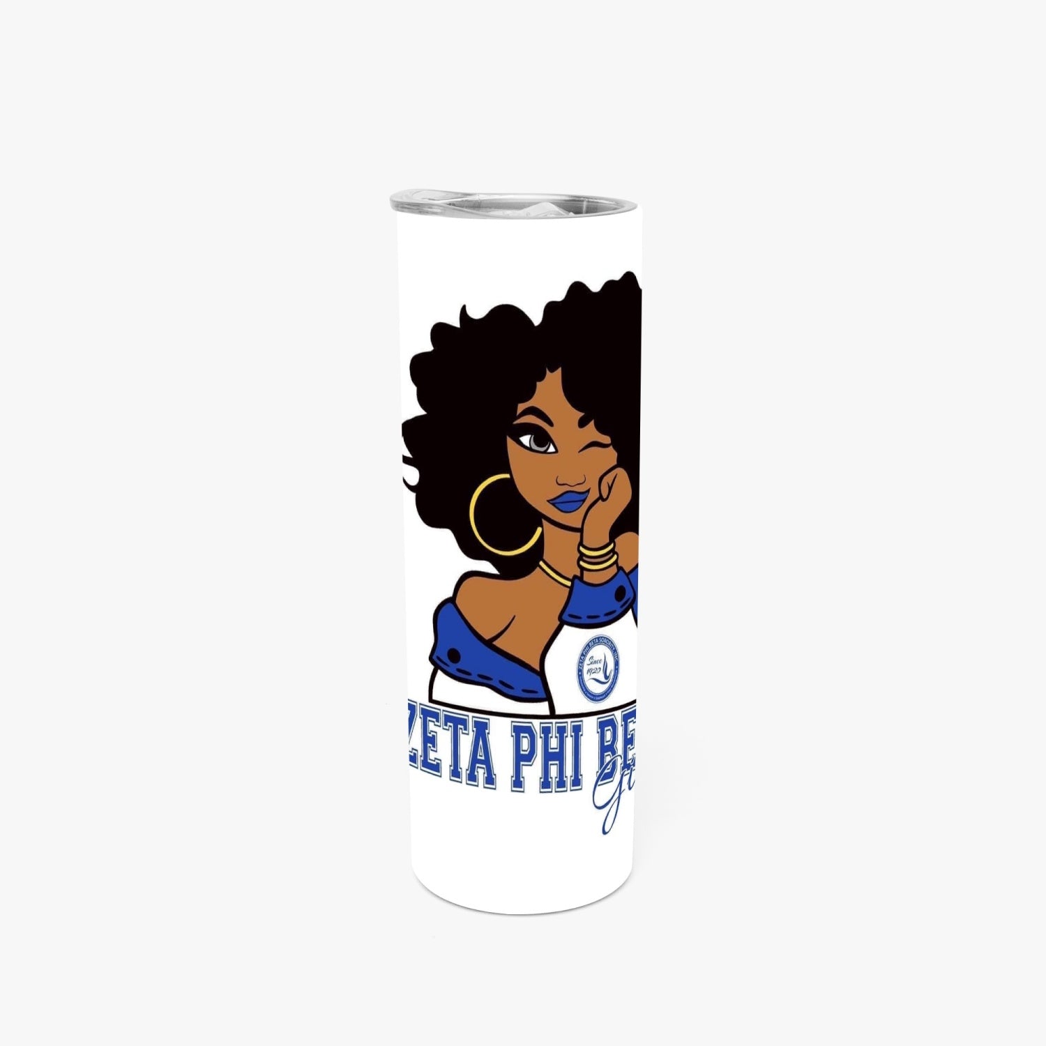 Zeta Phi Beta 20oz Straight Skinny Tumbler