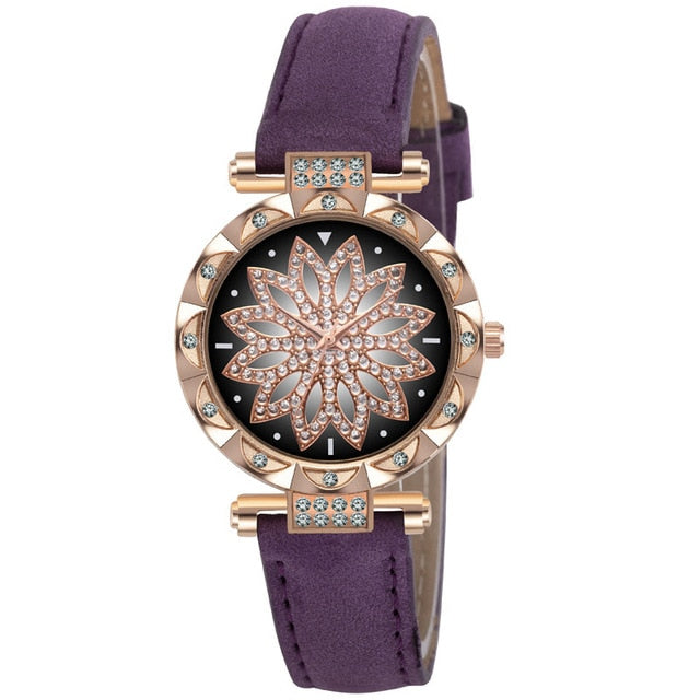 Romantic Starry Sky Wrist Watch & Bracelet Set