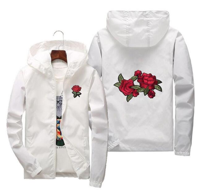 Rose Jacket Windbreaker Men And Women