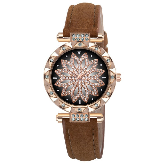 Romantic Starry Sky Wrist Watch & Bracelet Set