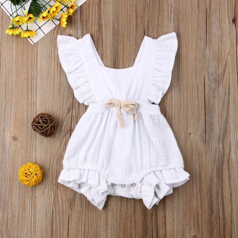 Baby Girls Ruffle Sleeveless Romper