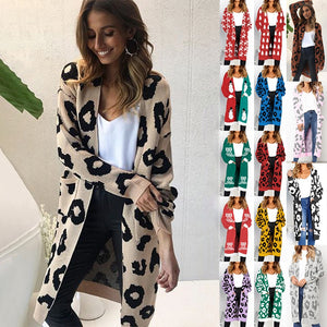 Liva Sexy Leopard Printed Cardigan Sweater