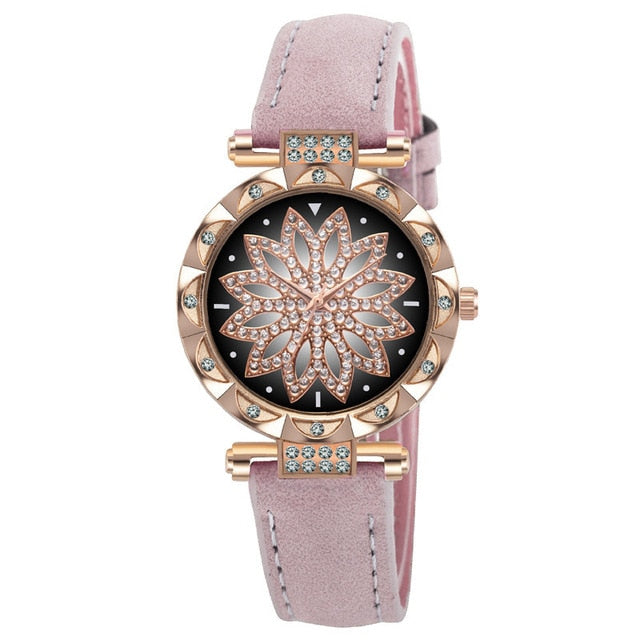 Romantic Starry Sky Wrist Watch & Bracelet Set