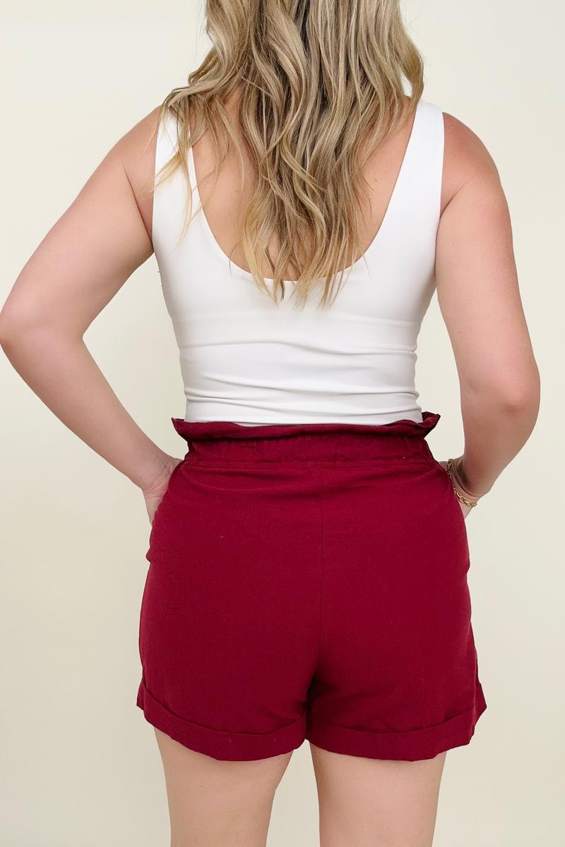 Knot Front Cropped Top and Shorts Set