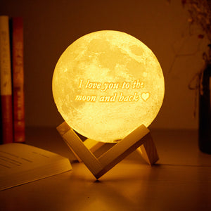 Custom 3D Printing Remote/Touch Control LED Moon Lamp