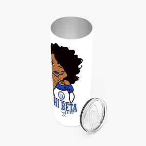 Zeta Phi Beta 20oz Straight Skinny Tumbler