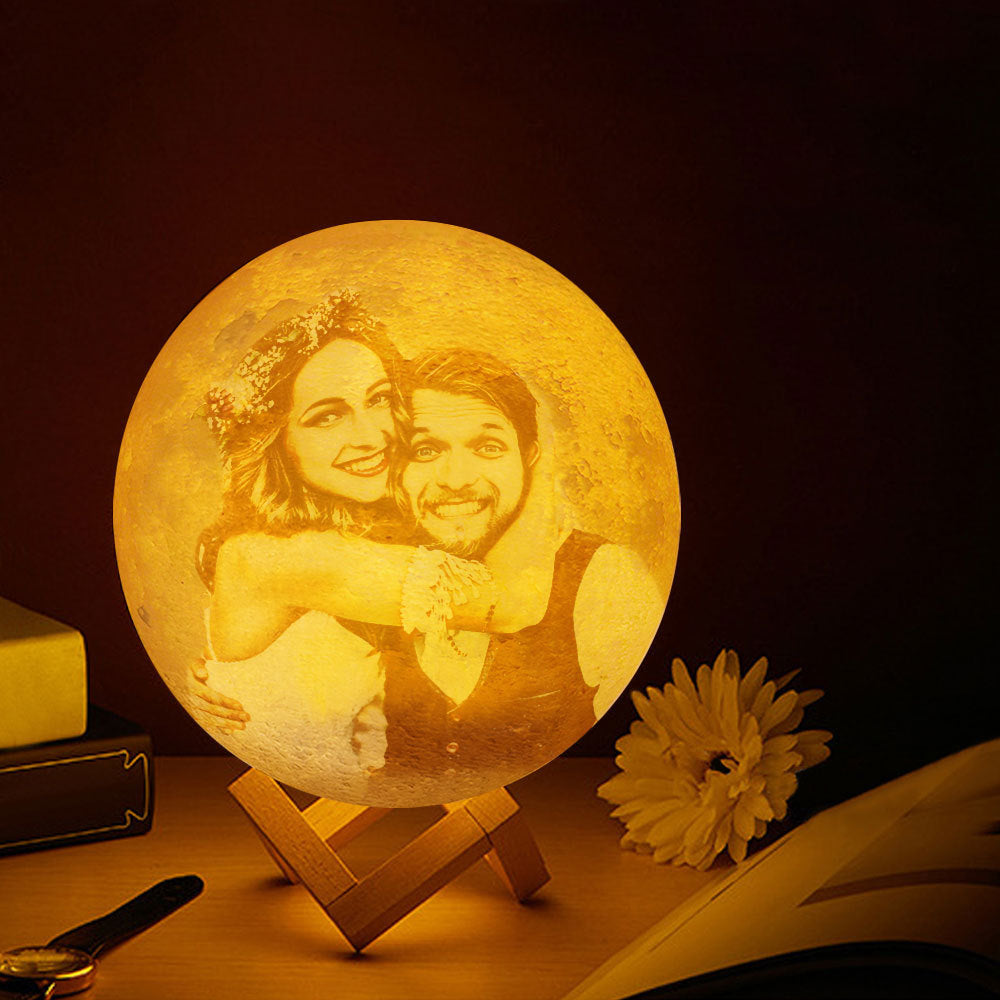 Custom 3D Printing Remote/Touch Control LED Moon Lamp