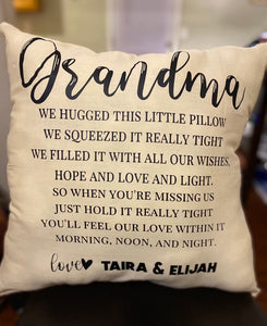 Custom "Grandma" pillow