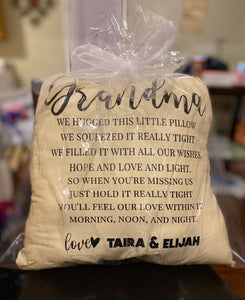 Custom "Grandma" pillow