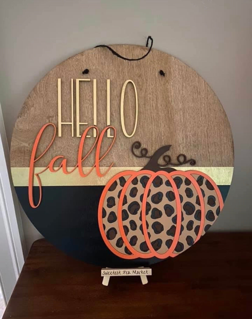 Hello Fall Door Hanger