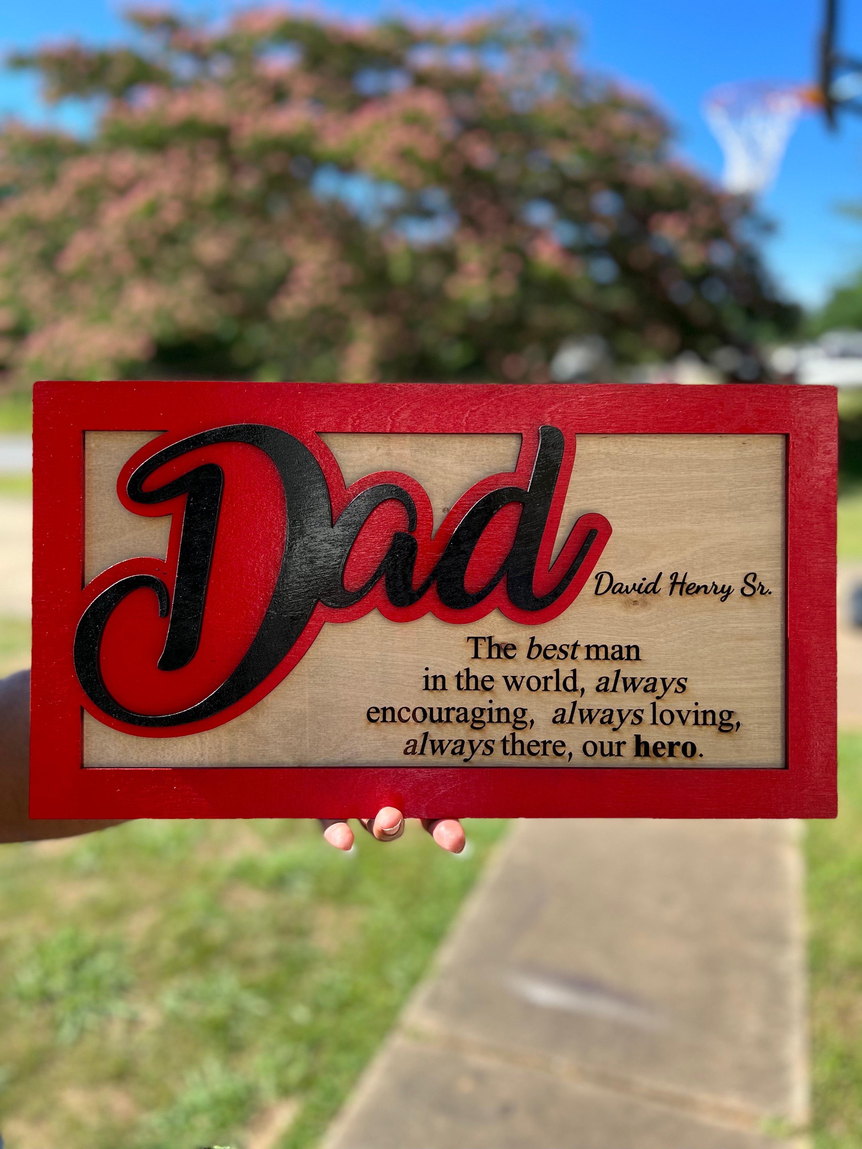 Dad wall sign