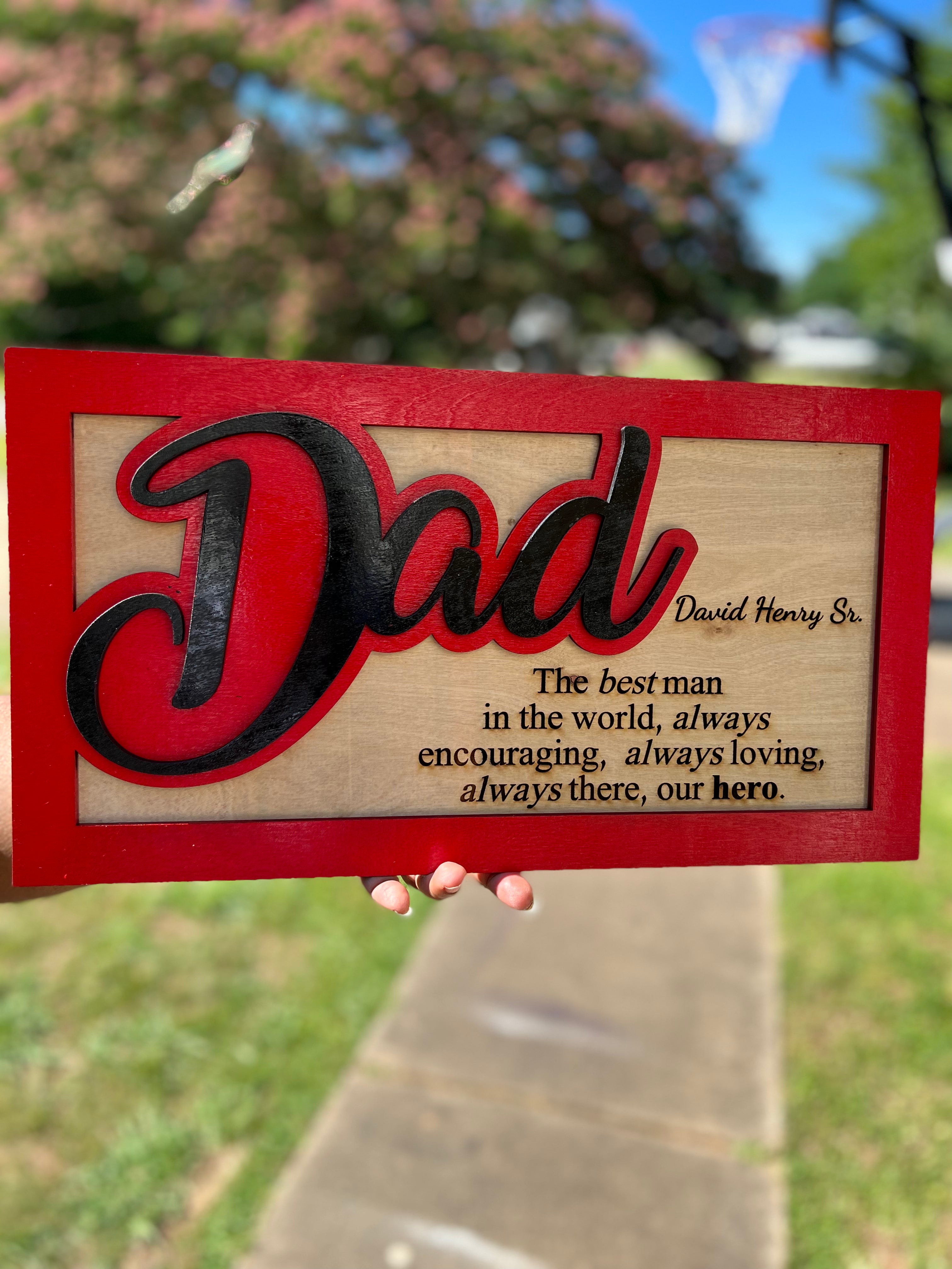 Dad Plaque