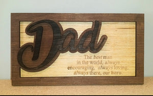 Dad wall sign