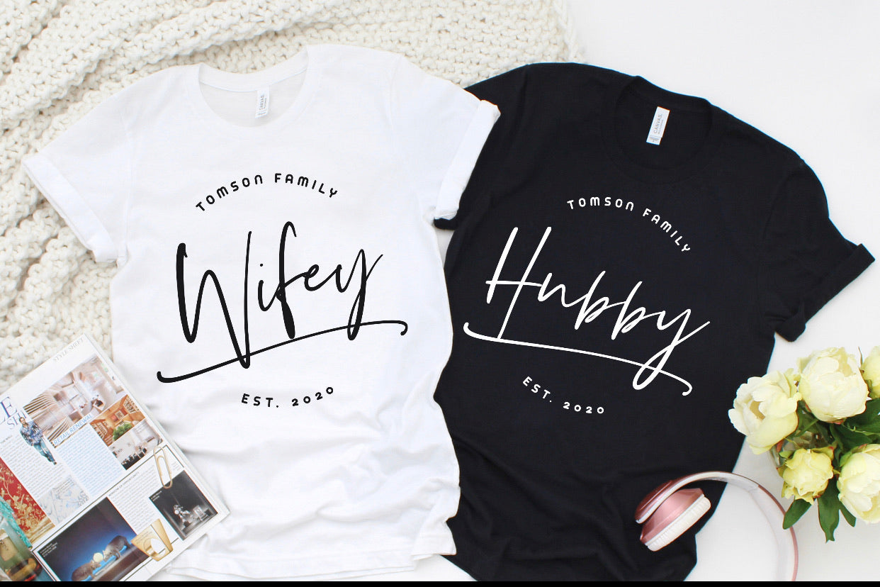 Wifey & Hubby Tee