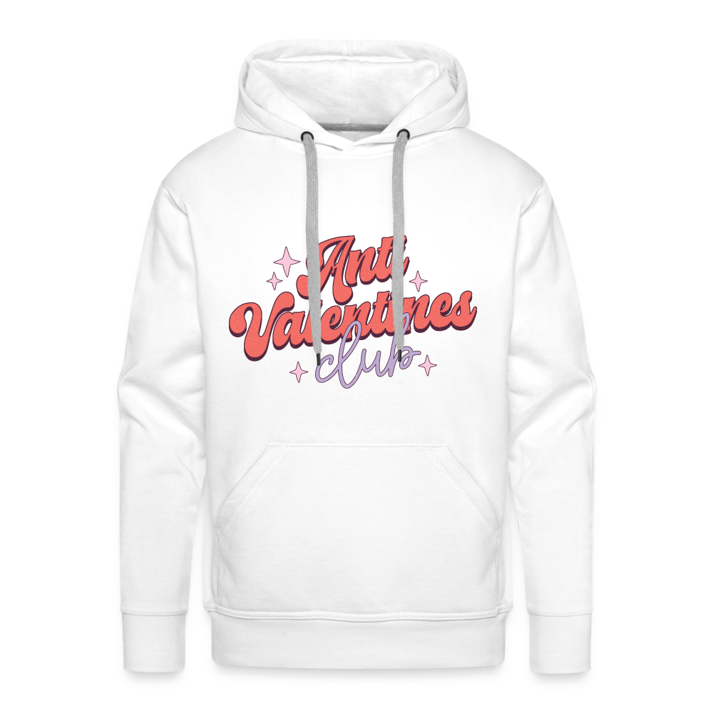 Anti Valentines Club Hoodie - white