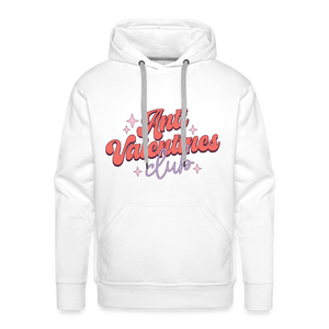 Anti Valentines Club Hoodie - white