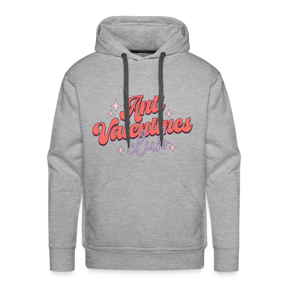 Anti Valentines Club Hoodie - heather grey