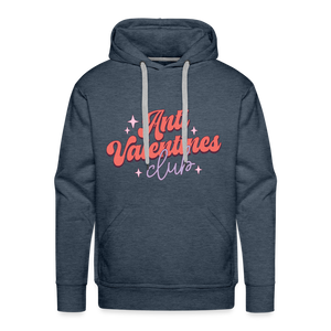 Anti Valentines Club Hoodie - heather denim