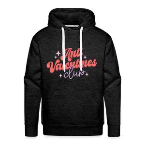 Anti Valentines Club Hoodie - charcoal grey