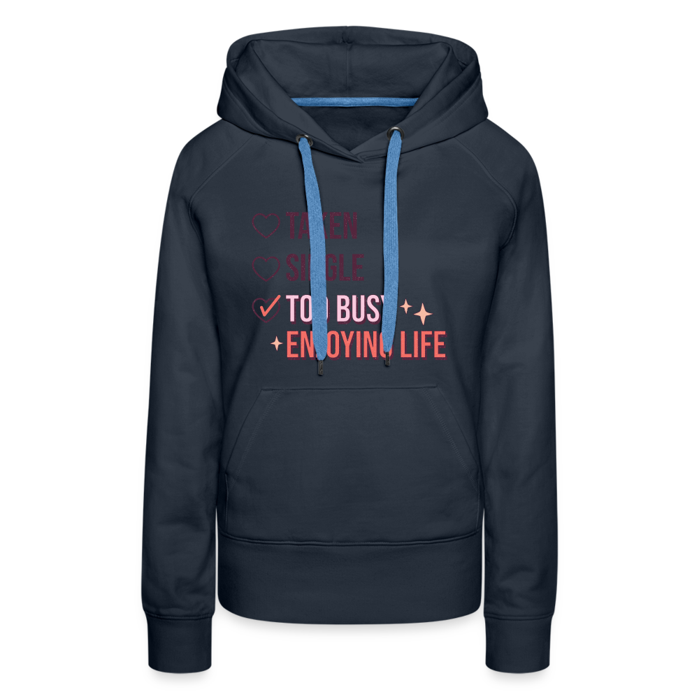 Enjoying Live Women’s Premium Hoodie - navy