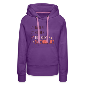 Enjoying Live Women’s Premium Hoodie - purple